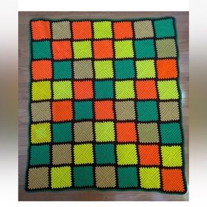 Handmade crochet sofa throw blanket, beautiful afghan- 56" x 63"